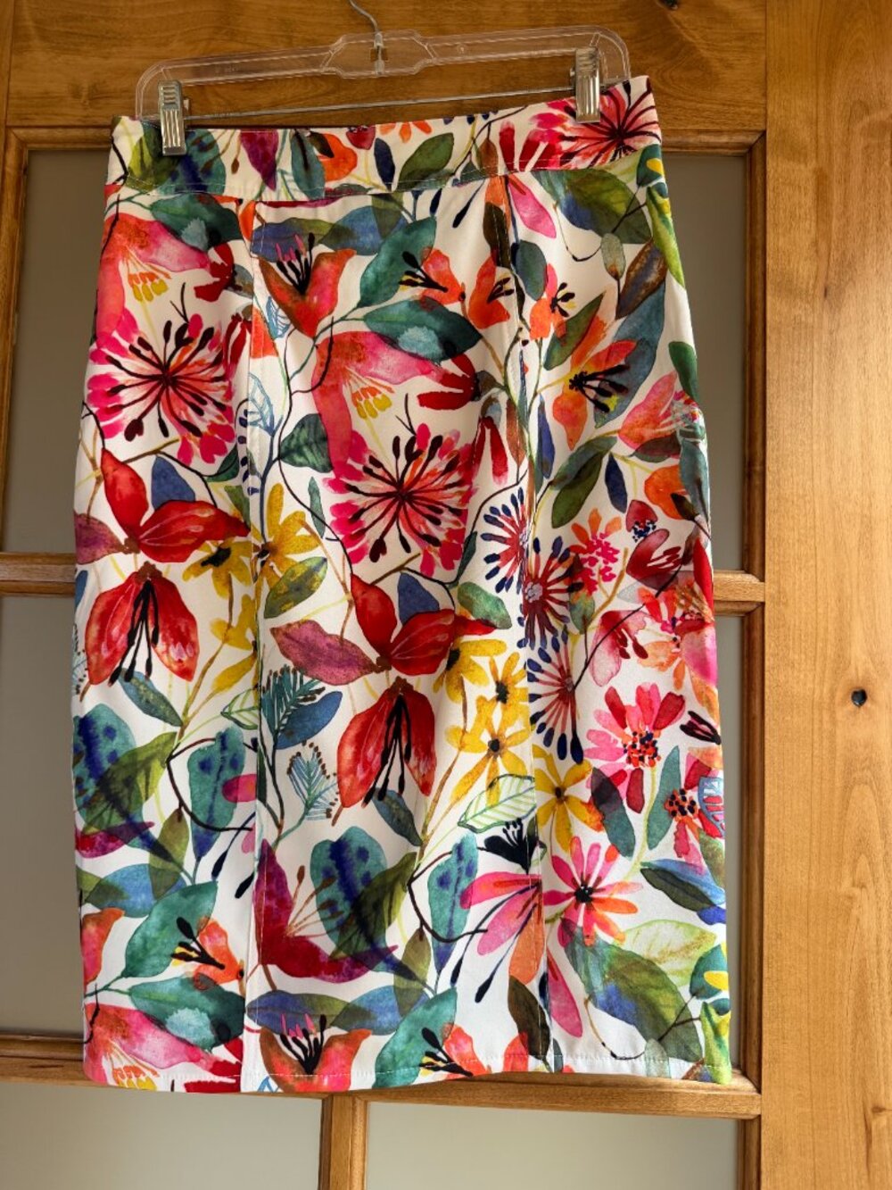 RipSkirt Hawaii Length 3 Wrap Skirt ~ Wildflower Watercolor Floral - Picture 2 of 4